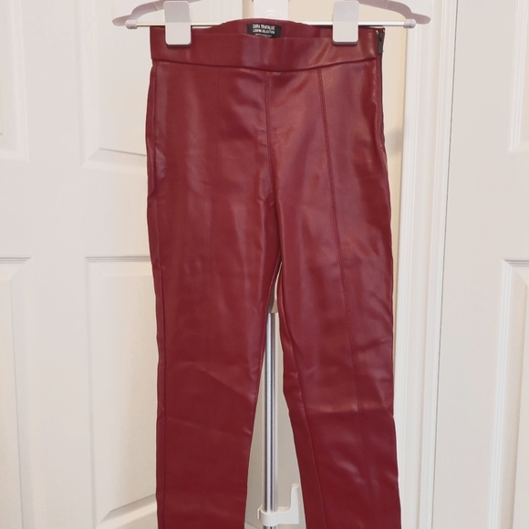 Zara Trafaluc Faux Leather Legging - Picture 1 of 3